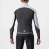 Castelli Beta RoS Men's Jacket - Silver Grey/Dark Grey/Red