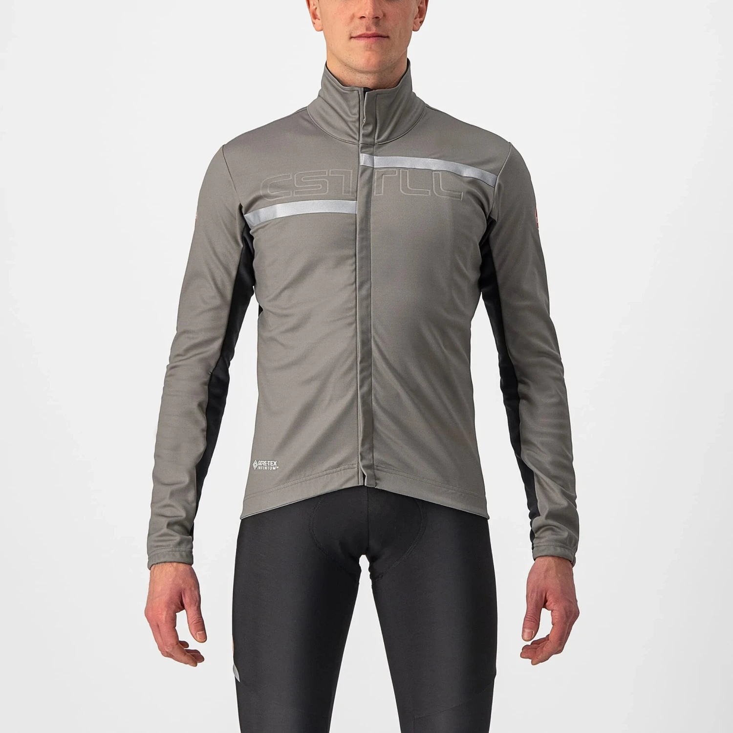 Castelli Transition 2 Men's Jacket - Silver Grey/Dark Grey 4 Castelli Transition 2 Men's Jacket - Silver Grey/Dark Grey - Image 4