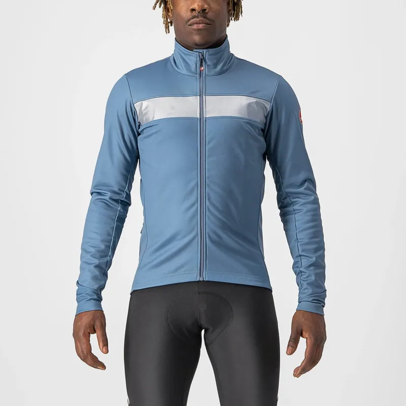 Castelli Raddoppia 3 Men's Jacket - Steel Blue/Blue Reflex 4 Castelli Raddoppia 3 Men's Jacket - Steel Blue/Blue Reflex - Image 4