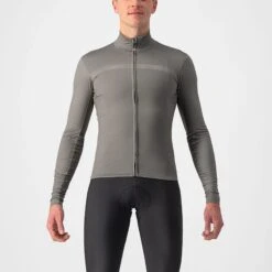 Castelli Pro Thermal Mid Men's Long Sleeve Jersey - Steel Blue