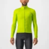 Castelli Pro Thermal Mid Men's Long Sleeve Jersey - Electric Lime