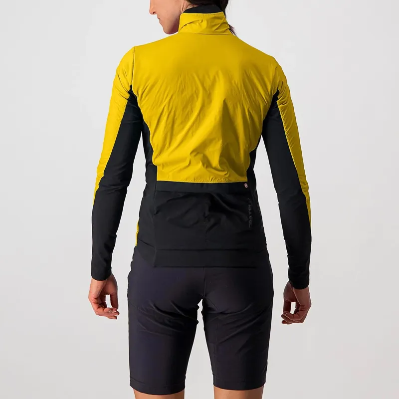 Castelli Unlimited Puffy Women's Jacket - Goldenrod/Grey/Black 3 Castelli Unlimited Puffy Women's Jacket - Goldenrod/Grey/Black - Image 3
