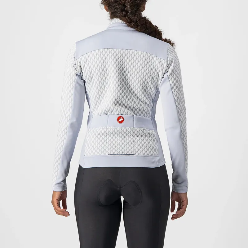 Castelli Sfida 2 Women's Long Sleeve Jersey - Silver Grey/White 4 Castelli Sfida 2 Women's Long Sleeve Jersey - Silver Grey/White - Image 4