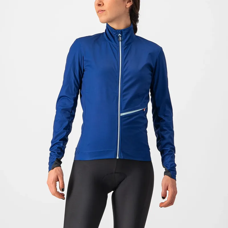 Castelli Go Windproof Women's Jacket - Brilliant Yellow/Dark Grey 1 Castelli Go Windproof Women's Jacket - Brilliant Yellow/Dark Grey