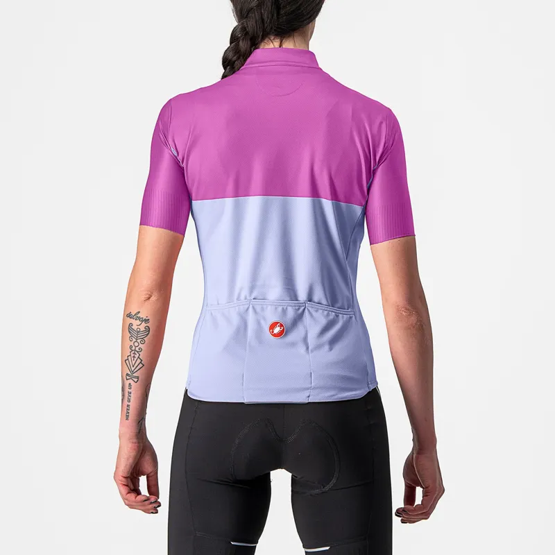 Castelli Velocissima Women's Short Sleeve Jersey - Violet Mist/Amethyst 1 Castelli Velocissima Women's Short Sleeve Jersey - Violet Mist/Amethyst