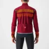 Castelli Unlimited Perfetto RoS 2 Men's Jacket - Bordeaux/Goldenrod/Orange Rust