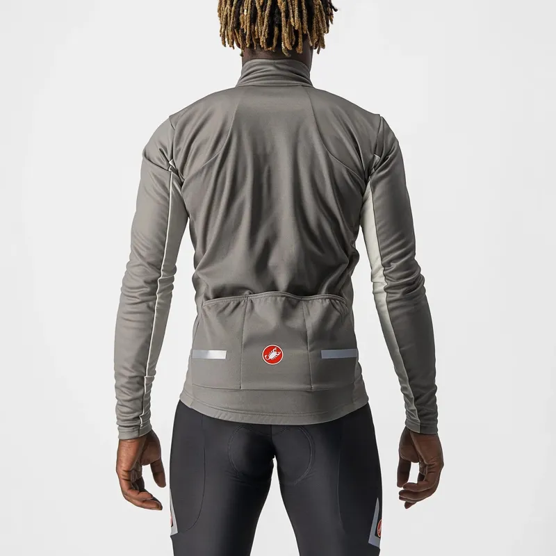 Castelli Mortirolo 6S Men's Jacket - Nickel Grey/Chalk/Black Reflex 5 Castelli Mortirolo 6S Men's Jacket - Nickel Grey/Chalk/Black Reflex - Image 5