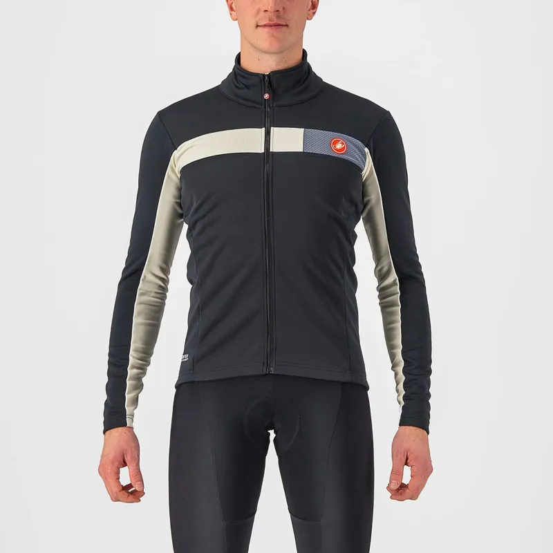 Castelli Mortirolo 6S Men's Jacket - Light Black/Chalk/Silver Reflex 1 Castelli Mortirolo 6S Men's Jacket - Light Black/Chalk/Silver Reflex