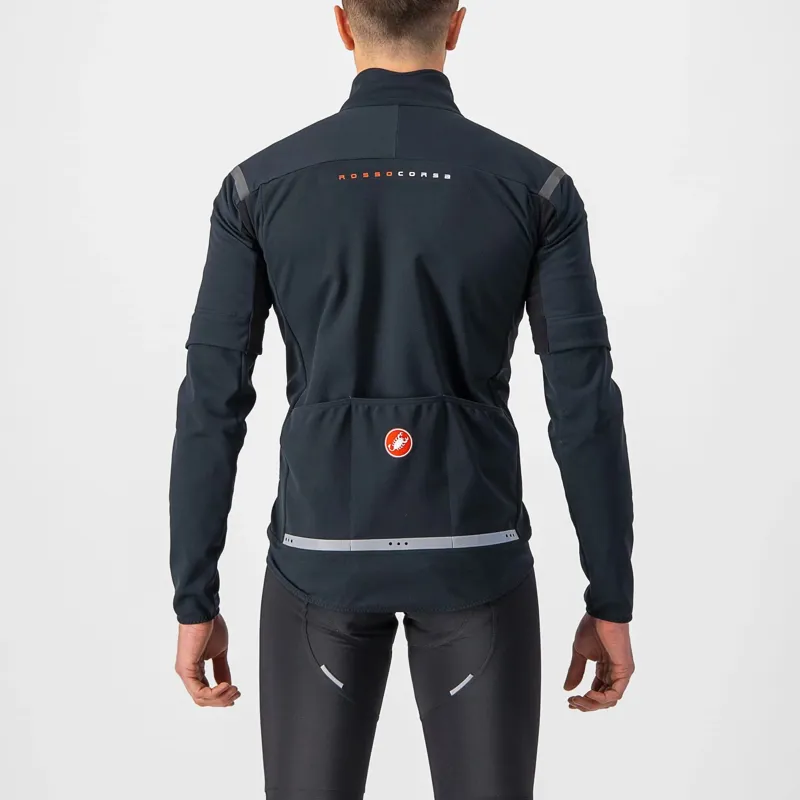 Castelli Perfetto RoS 2 Convertible Men's Jacket - Light Black/Black Reflex 3 Castelli Perfetto RoS 2 Convertible Men's Jacket - Light Black/Black Reflex - Image 3