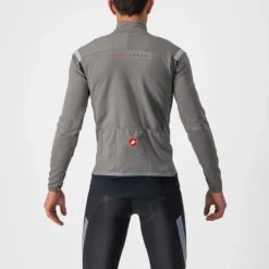 Castelli Perfetto RoS 2 Waterproof Men's Jacket - Nickel Grey/Travertine Grey
