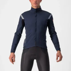 Castelli Perfetto RoS 2 Waterproof Men's Jacket - Savile Blue/Silver Grey