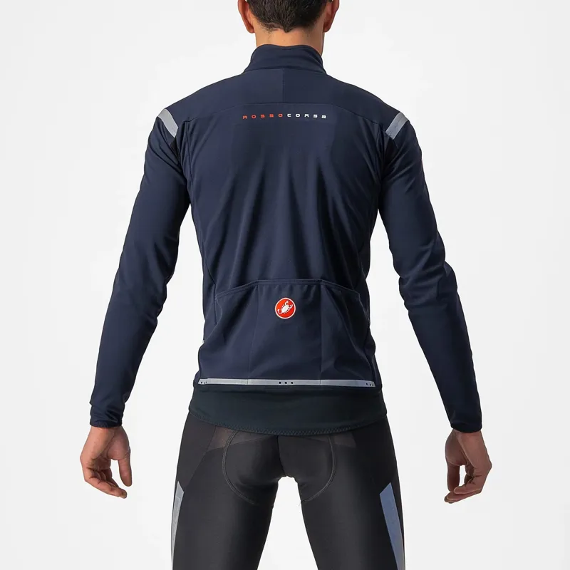 Castelli Perfetto RoS 2 Waterproof Men's Jacket - Savile Blue/Silver Grey 6 Castelli Perfetto RoS 2 Waterproof Men's Jacket - Savile Blue/Silver Grey - Image 6