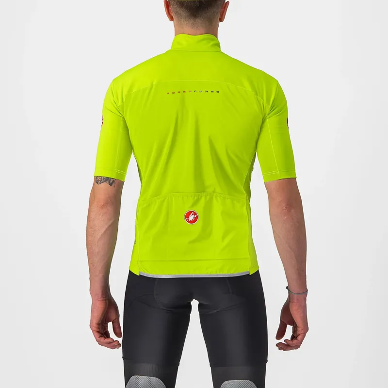 Castelli Perfetto RoS 2 Wind Men's Short Sleeve Jersey - Electric Lime 3 Castelli Perfetto RoS 2 Wind Men's Short Sleeve Jersey - Electric Lime - Image 3
