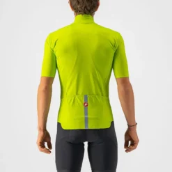 Castelli Pro Thermal Mid Men's Short Sleeve Jersey - Electric Lime