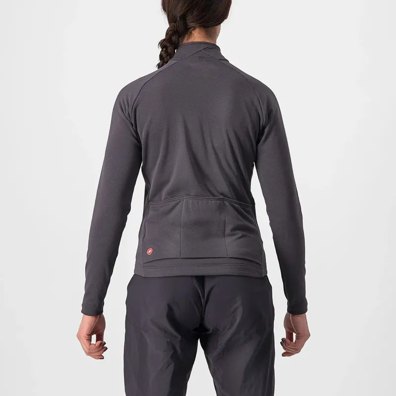 Castelli Unlimited Trail Women's Long Sleeve Jersey - Dark Grey/Goldenrod 2 Castelli Unlimited Trail Women's Long Sleeve Jersey - Dark Grey/Goldenrod - Image 2