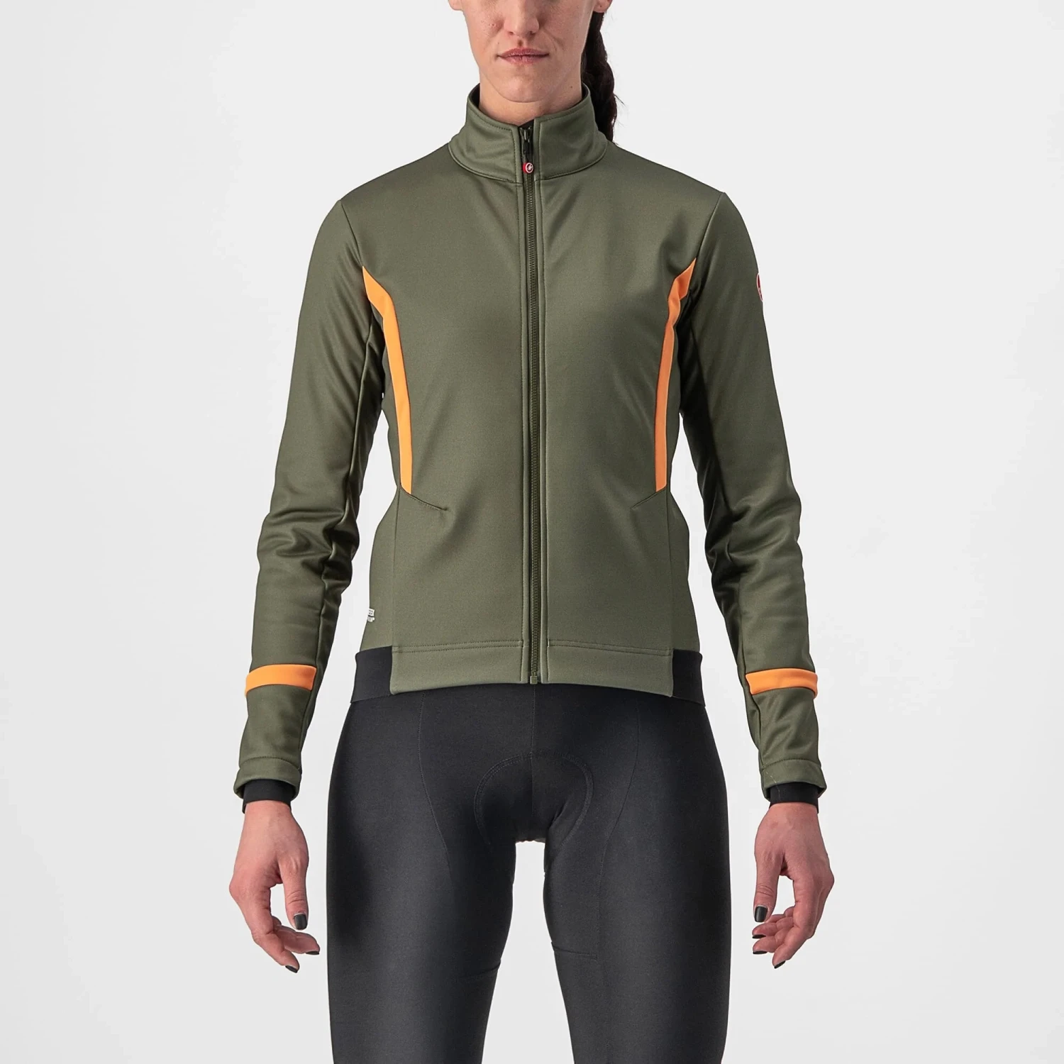 Castelli Dinamica 2 Women's Jacket - Brilliant Yellow/Grey Reflex 3 Castelli Dinamica 2 Women's Jacket - Brilliant Yellow/Grey Reflex - Image 3