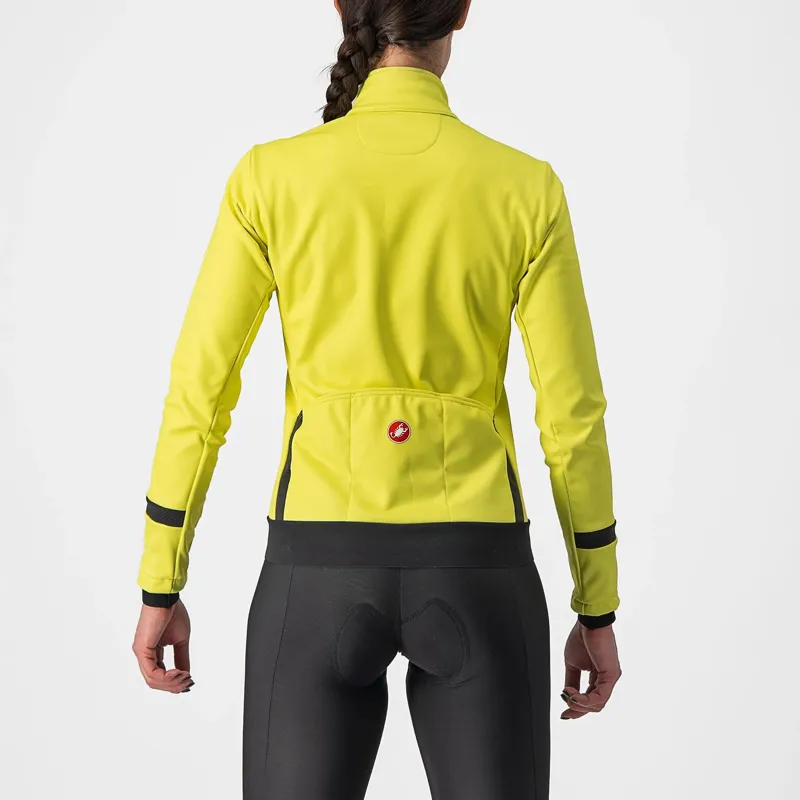 Castelli Dinamica 2 Women's Jacket - Brilliant Yellow/Grey Reflex 2 Castelli Dinamica 2 Women's Jacket - Brilliant Yellow/Grey Reflex - Image 2