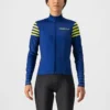 Castelli Autunno Women's Long Sleeve Jersey - Sodalite Blue/Brilliant Yellow
