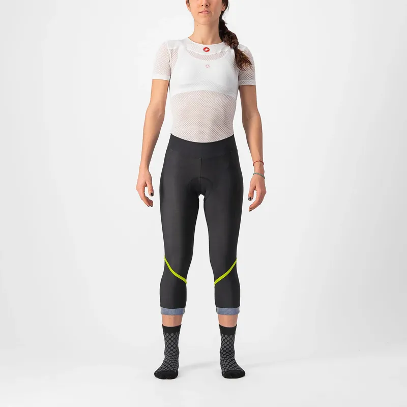 Castelli Velocissima Thermal Women's Knickers - Black/Electric Lime 3 Castelli Velocissima Thermal Women's Knickers - Black/Electric Lime - Image 3