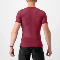 Castelli Pro Mesh 2.0 Men's Short Sleeve Base Layer - Bordeaux