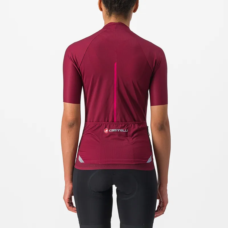 Castelli Endurance Women's Short Sleeve Jersey - Bordeaux 3 Castelli Endurance Women's Short Sleeve Jersey - Bordeaux - Image 3