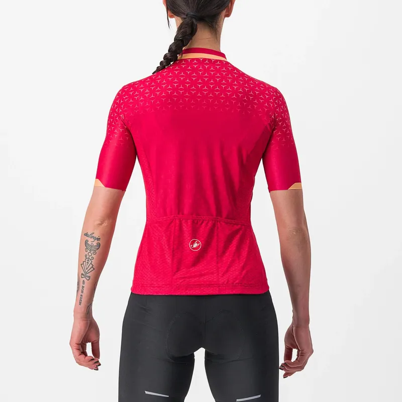 Castelli Pezzi Women's Short Sleeve Jersey - Persian Red 2 Castelli Pezzi Women's Short Sleeve Jersey - Persian Red - Image 2