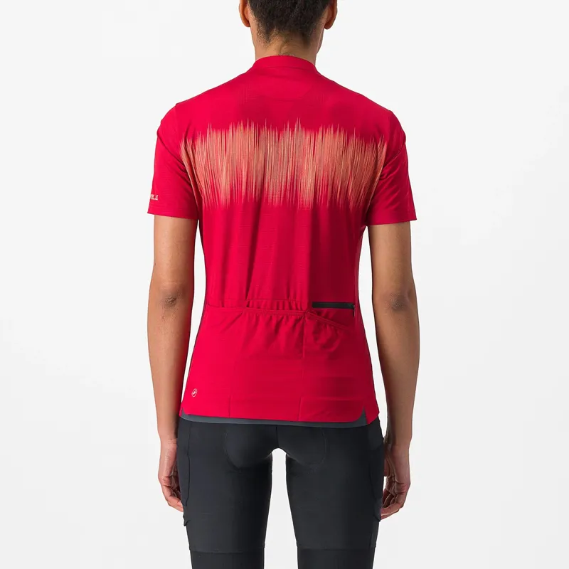 Castelli Unlimited Sentiero 2 Women's Short Sleeve Jersey - Dark Red 1 Castelli Unlimited Sentiero 2 Women's Short Sleeve Jersey - Dark Red