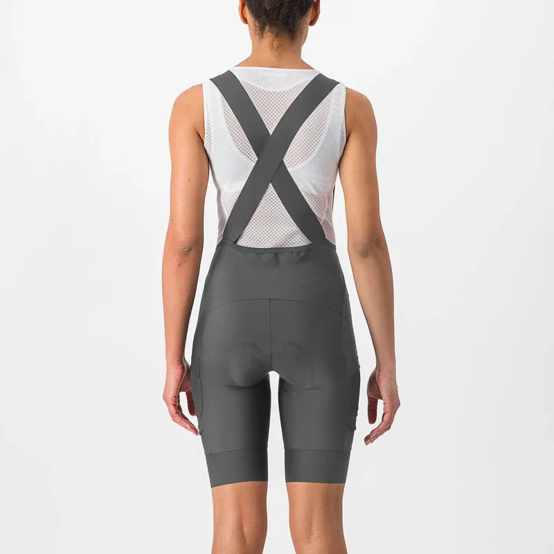 Castelli Unlimited Cargo Women's Bib Shorts - Gunal Grey 2 Castelli Unlimited Cargo Women's Bib Shorts - Gunal Grey - Image 2