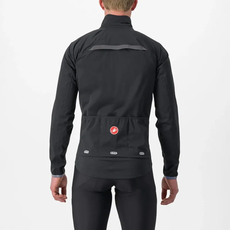 Castelli Gavia Lite Men's Waterproof Jacket - Black 2 Castelli Gavia Lite Men's Waterproof Jacket - Black - Image 2