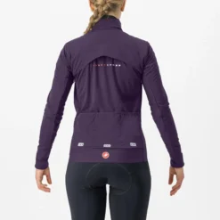 Castelli Alpha Doppio RoS Women's Waterproof Jacket - Night Shade/Orchid