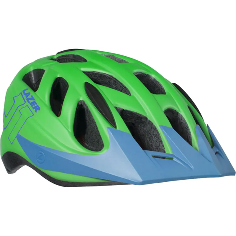 Lazer J1 Kids / Youth MTB Cycling Helmet - 52-56cm - Green/Blue 7 Lazer J1 Kids / Youth MTB Cycling Helmet - 52-56cm - Green/Blue - Image 7