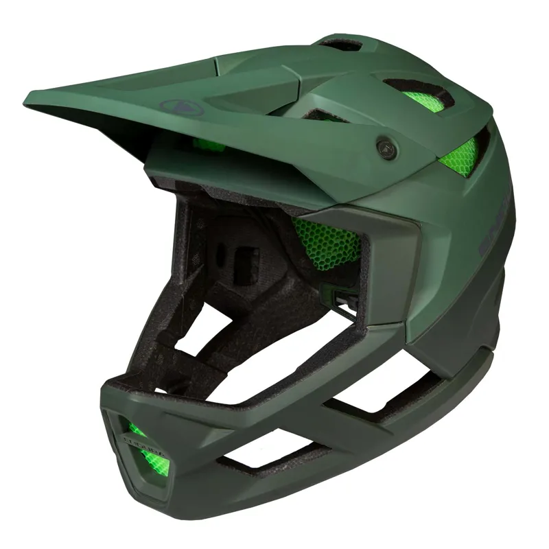 Endura MT500 Full Face Helmet - Forest Green 2 Endura MT500 Full Face Helmet - Forest Green - Image 2