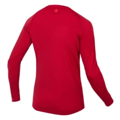 Endura BaaBaa Blend Men's Long Sleeve Baselayer - Rust Red 10 Endura BaaBaa Blend Men's Long Sleeve Baselayer - Rust Red -Cycle Fix e3183rr back lg