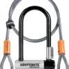 Kryptonite Kryptolok Mini U-Lock With 4 Foot Flex Cable And Bracket