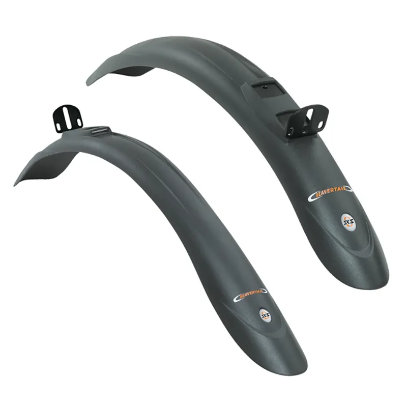 SKS Beavertail 26 Inch - 28 Inch Mudguard Set - Black - Pair 1 SKS Beavertail 26 Inch - 28 Inch Mudguard Set - Black - Pair