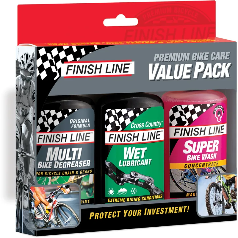 Finish Line Bike Care Value Pack - 3 Pack 1 Finish Line Bike Care Value Pack - 3 Pack