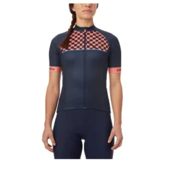 Giro Womens Chrono Sport Short Sleeve Jersey - Blue Checks 8 Giro Womens Chrono Sport Short Sleeve Jersey - Blue Checks -Cycle Fix gi25wspo 35129