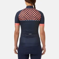 Giro Womens Chrono Sport Short Sleeve Jersey - Blue Checks 11 Giro Womens Chrono Sport Short Sleeve Jersey - Blue Checks -Cycle Fix gi25wspomidbluchecks 5