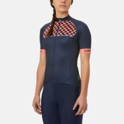 Giro Womens Chrono Sport Short Sleeve Jersey - Blue Checks