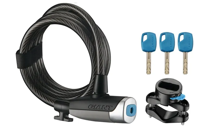 Giant Surelock Flex Key Coil 10 Cable Lock - 10mm 1 Giant Surelock Flex Key Coil 10 Cable Lock - 10mm