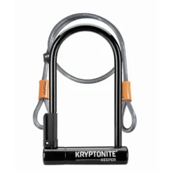 Kryptonite Keeper 12 Standard U-Lock With 4 Foot Kryptoflex Cable