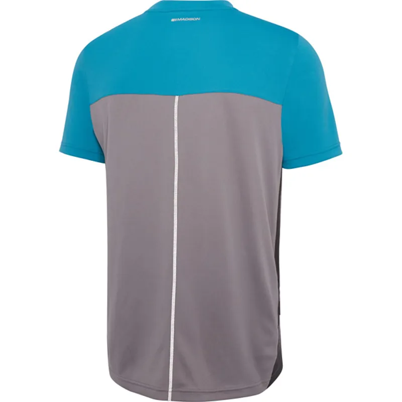 Madison Stellar Short Sleeve Jersey - Blue/Grey 3 Madison Stellar Short Sleeve Jersey - Blue/Grey - Image 3