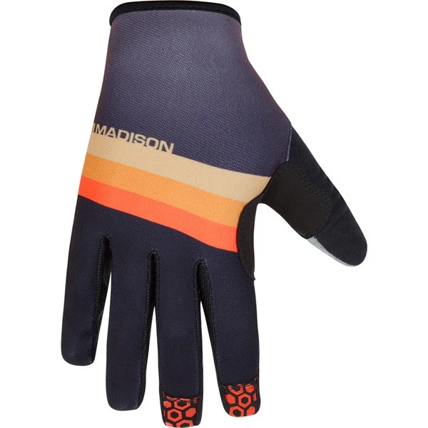 Madison Alpine Long Finger Gloves - Navy/Lime Punch 1 Madison Alpine Long Finger Gloves - Navy/Lime Punch