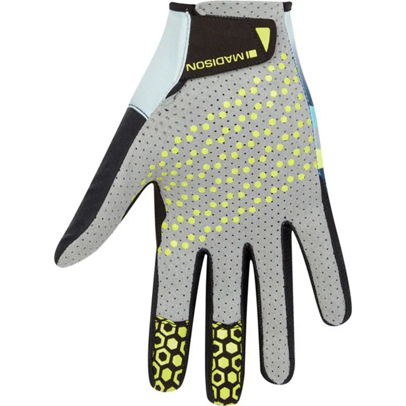 Madison Alpine Long Finger Gloves - Navy/Lime Punch 3 Madison Alpine Long Finger Gloves - Navy/Lime Punch - Image 3