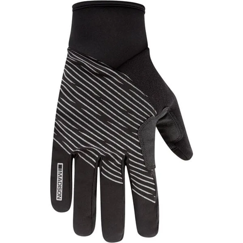Madison Stellar Reflect Waterproof Long Finger Gloves - Black 3 Madison Stellar Reflect Waterproof Long Finger Gloves - Black - Image 3