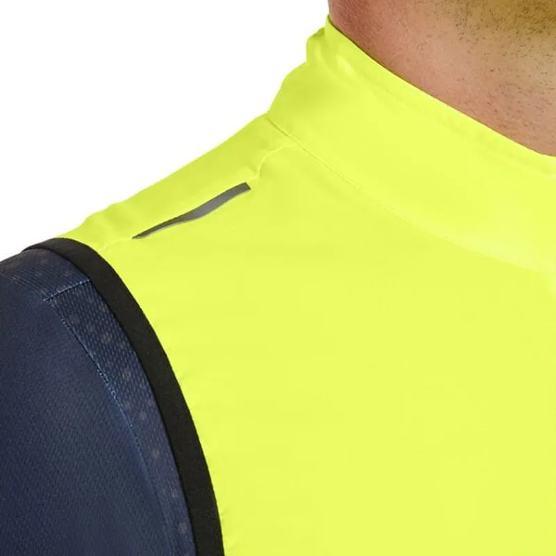 Madison Stellar Reflective Windproof Men's Gilet - Hi-Viz Yellow 2 Madison Stellar Reflective Windproof Men's Gilet - Hi-Viz Yellow - Image 2