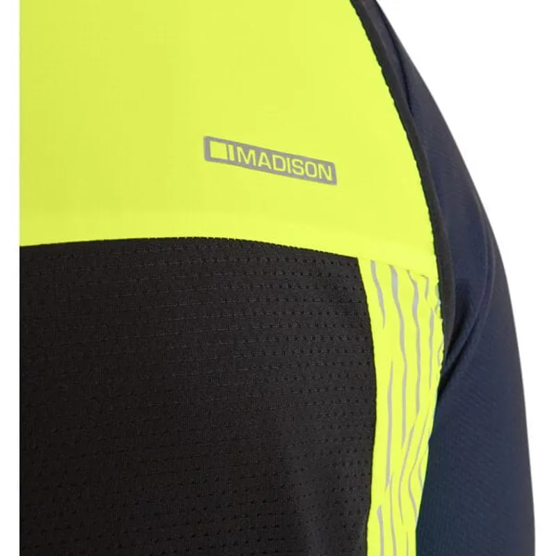 Madison Stellar Reflective Windproof Men's Gilet - Hi-Viz Yellow 1 Madison Stellar Reflective Windproof Men's Gilet - Hi-Viz Yellow