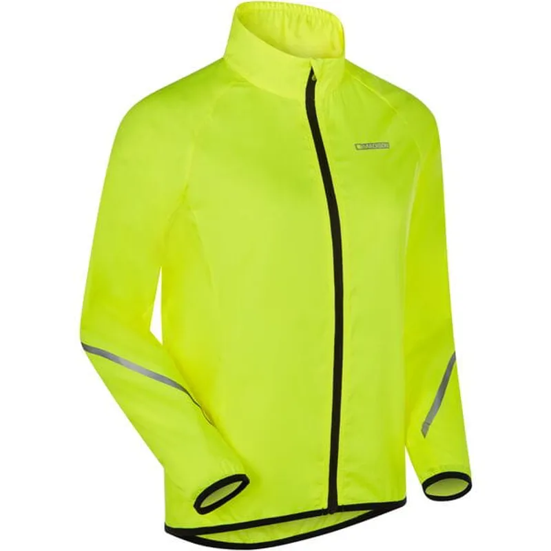 Madison Freewheel Packable Youth Jacket - Hi-Viz Yellow 2 Madison Freewheel Packable Youth Jacket - Hi-Viz Yellow - Image 2