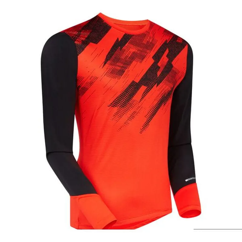 Madison Flux Trail Men's Long Sleeve Jersey - Magma Red/Black 2 Madison Flux Trail Men's Long Sleeve Jersey - Magma Red/Black - Image 2