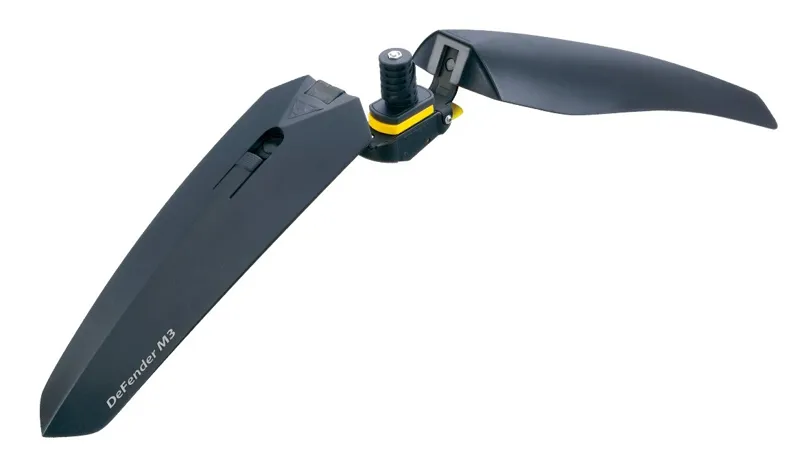 Topeak DeFender M3 26 Inch Front Mudguard - Black - Front 1 Topeak DeFender M3 26 Inch Front Mudguard - Black - Front